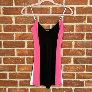 Vintage Y2K color block tunic top